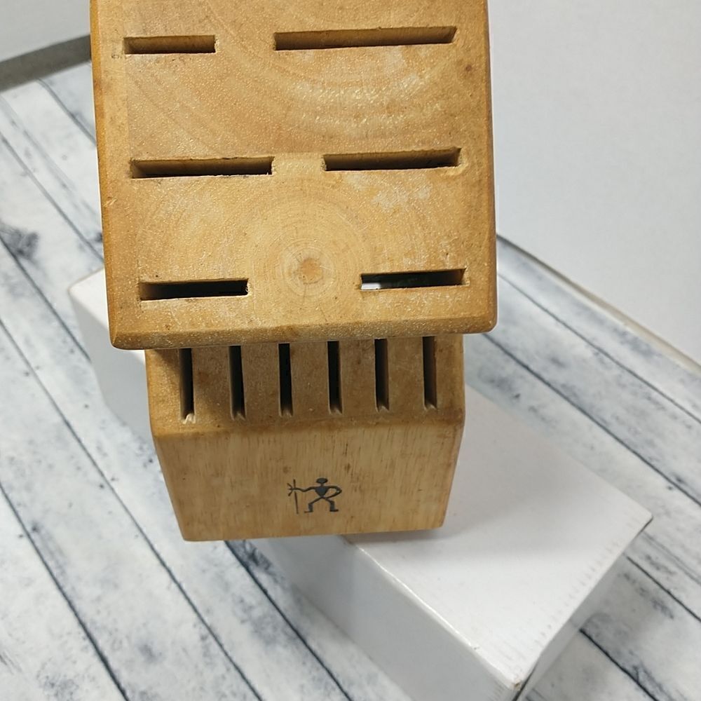 J.A. Henckels International 12 Slot Wood Knife Block Holder ONLY "No Knives"